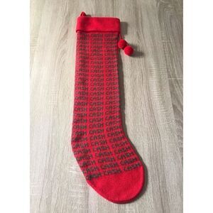 Red “CASH” Stocking